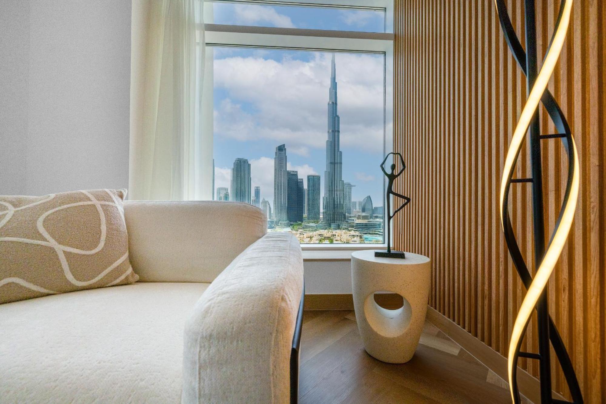 Upgraded Apartment With Stunning Burj Khalifa View دبي المظهر الخارجي الصورة